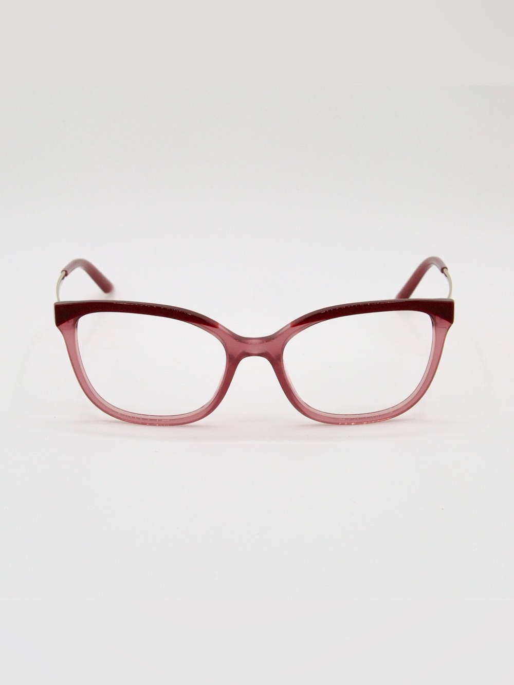 Prada VPR07W 08N-1O1 52mm Women’s Cat Eye Square Glasses, Bordeaux Opal Cherry